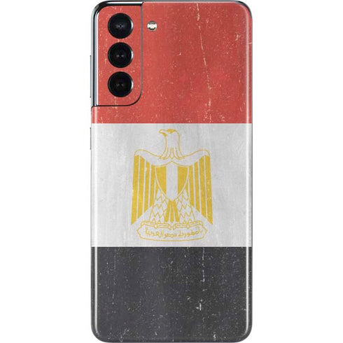 Egyptian Flag Distressed Galaxy S21 5G Skin